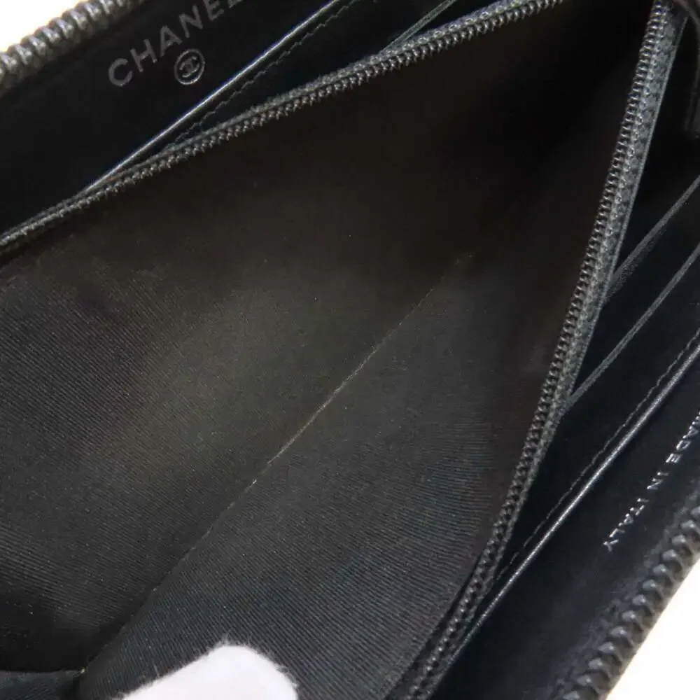 CHANEL Black Logo Wallet